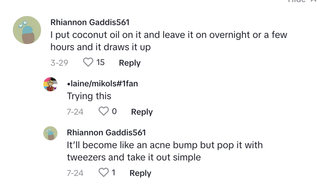 TikTok comments